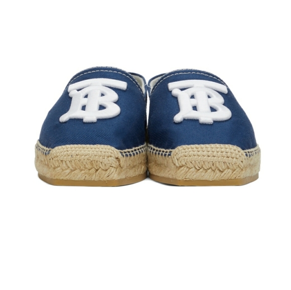 Burberry Navy Flat with Logo size 39 - Picture 4 of 8